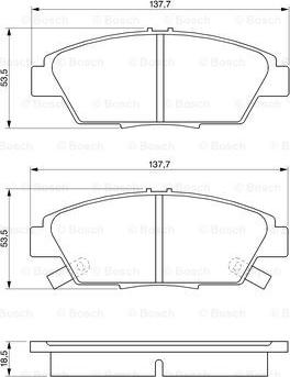 BOSCH 0 986 424 289 - Kit pastiglie freno, Freno a disco www.autoricambit.com