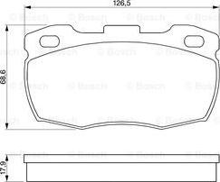 BOSCH 0 986 424 286 - Kit pastiglie freno, Freno a disco www.autoricambit.com