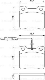 BOSCH 0 986 424 229 - Kit pastiglie freno, Freno a disco www.autoricambit.com