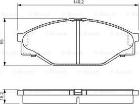 BOSCH 0 986 424 225 - Kit pastiglie freno, Freno a disco www.autoricambit.com