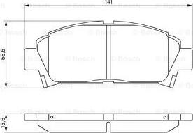 BOSCH 0 986 424 799 - Kit pastiglie freno, Freno a disco www.autoricambit.com