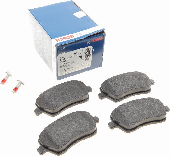 BOSCH 0 986 424 795 - Kit pastiglie freno, Freno a disco www.autoricambit.com