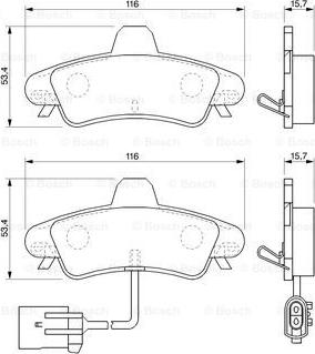 BOSCH 0 986 424 745 - Kit pastiglie freno, Freno a disco www.autoricambit.com