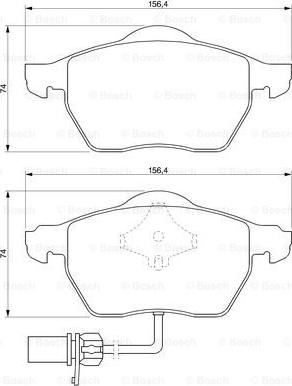 BOSCH 0 986 424 706 - Kit pastiglie freno, Freno a disco www.autoricambit.com