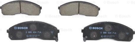 BOSCH 0 986 424 714 - Kit pastiglie freno, Freno a disco www.autoricambit.com