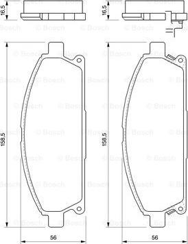 BOSCH 0 986 424 715 - Kit pastiglie freno, Freno a disco www.autoricambit.com