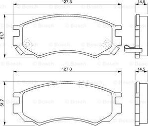 BOSCH 0 986 424 733 - Kit pastiglie freno, Freno a disco www.autoricambit.com