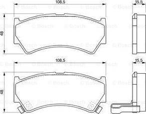 BOSCH 0 986 424 732 - Kit pastiglie freno, Freno a disco www.autoricambit.com