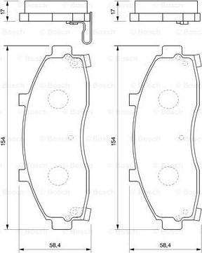 BOSCH 0 986 424 726 - Kit pastiglie freno, Freno a disco www.autoricambit.com