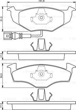 BOSCH 0 986 424 723 - Kit pastiglie freno, Freno a disco www.autoricambit.com