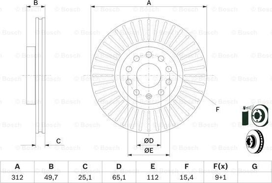 BOSCH 0 986 479 932 - Discofreno www.autoricambit.com