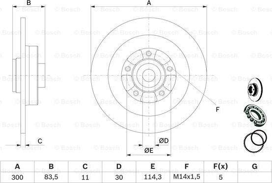 BOSCH 0 986 479 445 - Discofreno www.autoricambit.com