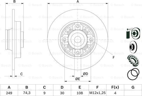 BOSCH 0 986 479 400 - Discofreno www.autoricambit.com