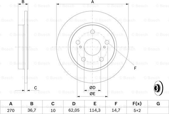 BOSCH 0 986 479 519 - Discofreno www.autoricambit.com