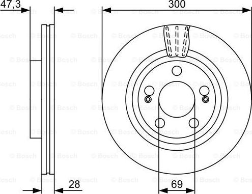 BOSCH 0 986 479 537 - Discofreno www.autoricambit.com