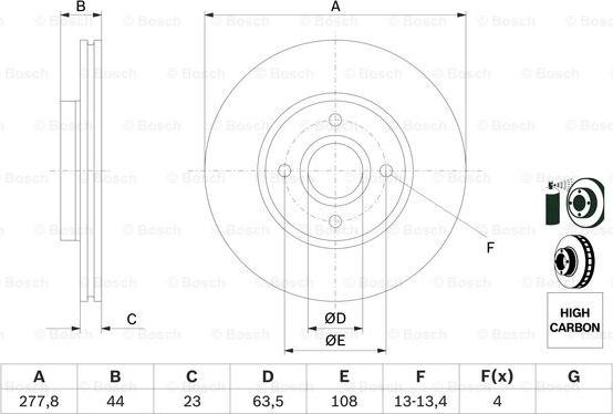 BOSCH 0 986 479 659 - Discofreno www.autoricambit.com