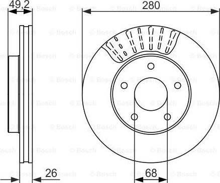 BOSCH 0 986 479 678 - Discofreno www.autoricambit.com