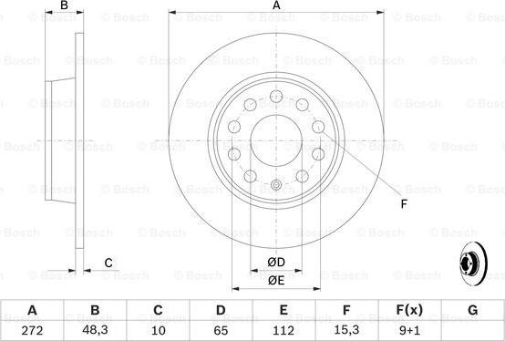 BOSCH 0 986 479 677 - Discofreno www.autoricambit.com