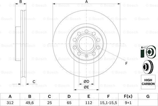 BOSCH 0 986 479 058 - Discofreno www.autoricambit.com