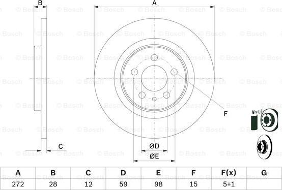 BOSCH 0 986 479 064 - Discofreno www.autoricambit.com