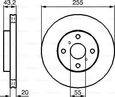 BOSCH 0 986 479 012 - Discofreno www.autoricambit.com