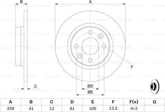 BOSCH 0 986 479 B79 - Discofreno www.autoricambit.com