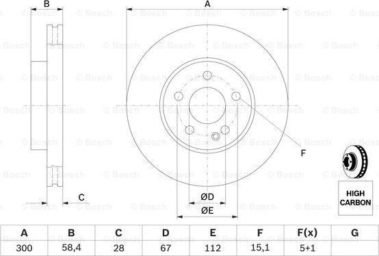 BOSCH 0 986 479 C50 - Discofreno www.autoricambit.com