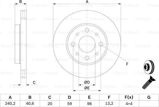 BOSCH 0 986 479 121 - Discofreno www.autoricambit.com