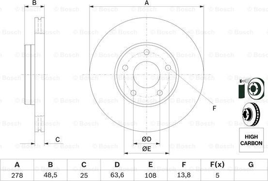 BOSCH 0 986 479 173 - Discofreno www.autoricambit.com