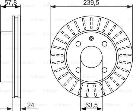 BOSCH 0 986 479 836 - Discofreno www.autoricambit.com