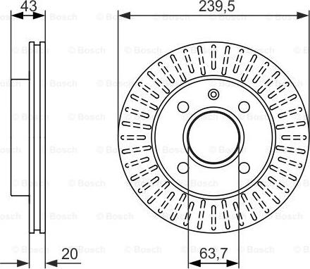 BOSCH 0 986 479 874 - Discofreno www.autoricambit.com