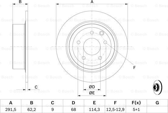 BOSCH 0 986 479 362 - Discofreno www.autoricambit.com