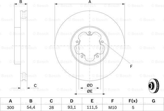 BOSCH 0 986 479 307 - Discofreno www.autoricambit.com