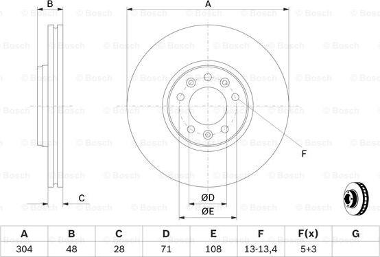 BOSCH 0 986 479 C53 - Discofreno www.autoricambit.com