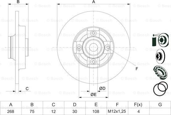 BOSCH 0 986 479 387 - Discofreno www.autoricambit.com