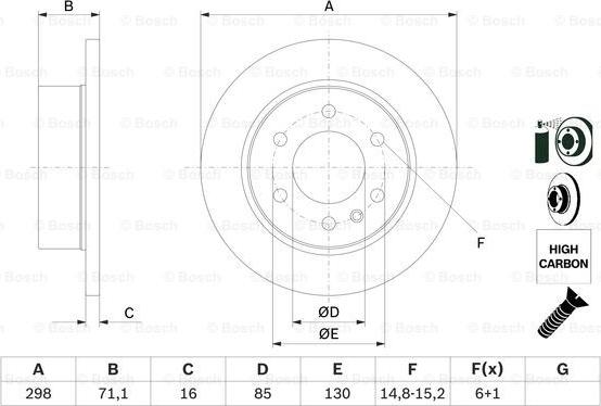 BOSCH 0 986 479 295 - Discofreno www.autoricambit.com