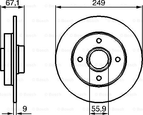 BOSCH 0 986 479 219 - Discofreno www.autoricambit.com