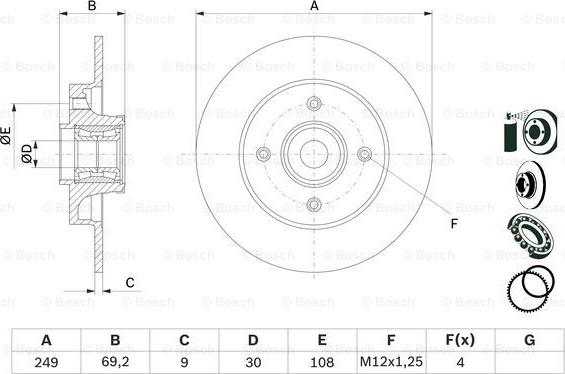 BOSCH 0 986 479 275 - Discofreno www.autoricambit.com