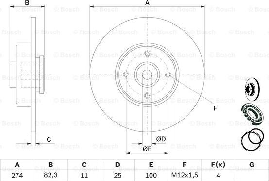 BOSCH 0 986 479 270 - Discofreno www.autoricambit.com