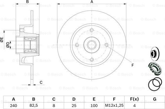 BOSCH 0 986 479 278 - Discofreno www.autoricambit.com