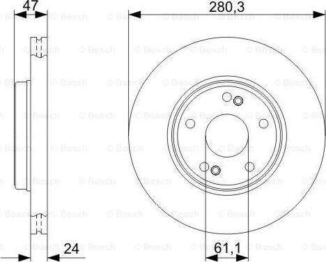 BOSCH 0 986 479 743 - Discofreno www.autoricambit.com