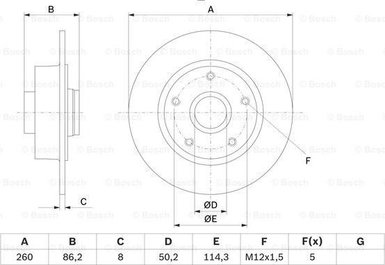 BOSCH 0 986 479 708 - Discofreno www.autoricambit.com