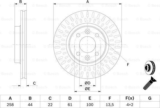 BOSCH 0 986 479 A86 - Discofreno www.autoricambit.com