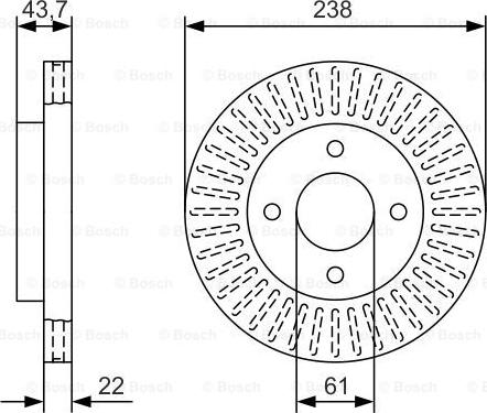 BOSCH 0 986 479 A87 - Discofreno www.autoricambit.com