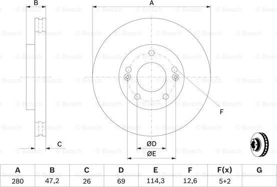 BOSCH 0 986 479 C13 - Discofreno www.autoricambit.com