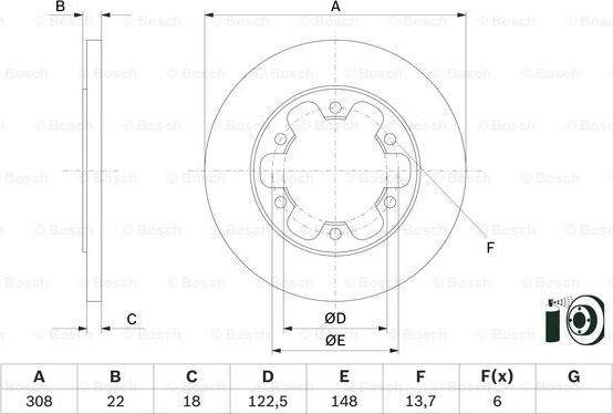 BOSCH 0 986 479 D43 - Discofreno www.autoricambit.com