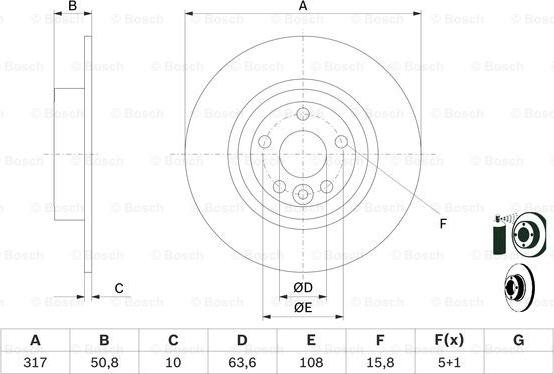 BOSCH 0 986 479 E58 - Discofreno www.autoricambit.com