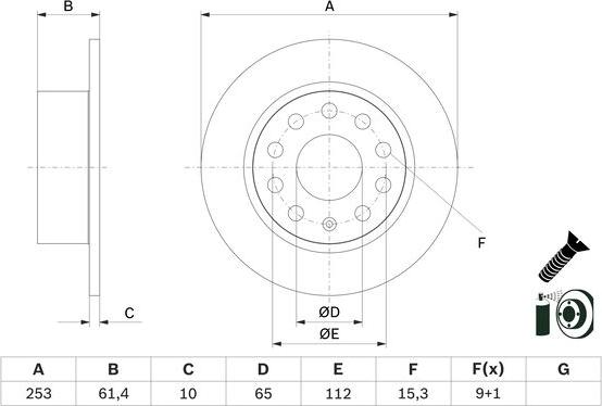 BOSCH 0 986 479 E00 - Discofreno www.autoricambit.com