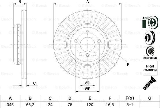 BOSCH 0 986 479 E17 - Discofreno www.autoricambit.com