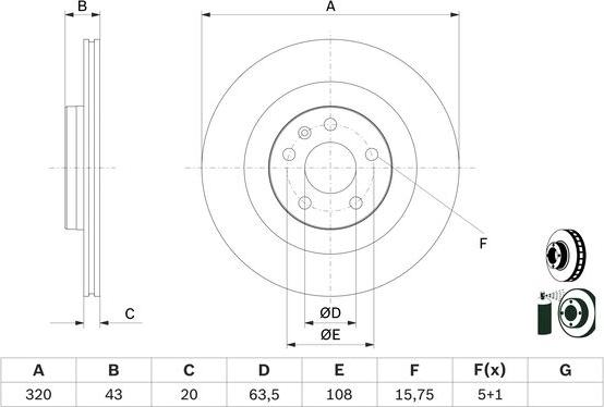 BOSCH 0 986 479 E87 - Discofreno www.autoricambit.com